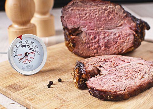 Bratenthermometer kaufen - GOURMEO® Premium Fleischthermometer 2-in-1 (Fleisch und Ofentemperatur) aus Edelstahl / Bratenthermometer / Grillthermometer / Ofenthermometer | mit 2 Jahren Zufriedenheitsgarantie - 6