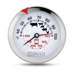 GOURMEO® Premium Fleischthermometer 2-in-1 (Fleisch und Ofentemperatur) aus Edelstahl / Bratenthermometer / Grillthermometer / Ofenthermometer | mit 2 Jahren Zufriedenheitsgarantie - 1