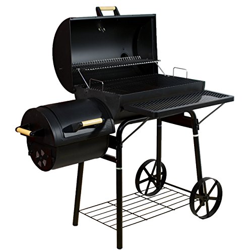 Smoker BBQ Grill Grillwagen Holzkohlegrill Kamingrill XL 32 kg