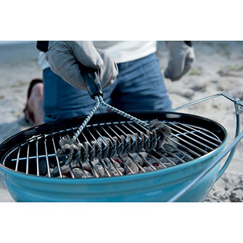 Weber 6494 Dreiseitige Grillbürste , 30 cm - 3