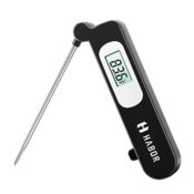 Habor Grillthermometer, Digital LCD Display Thermometer Fleisch, Bratenthermometer,Barbecue Grill Thermometer, -45 ºC bis 200 °C ，°C/°F umschaltbar lange 304 Edelstahl Probe für Garten Grillen, Backen, Ofen, Kochen, Steak usw - 1