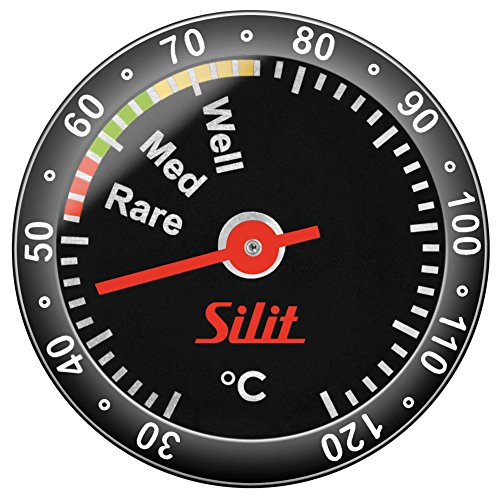 Silit Steakthermometer Sensero Grillthermometer Edelstahl rostfrei Glas Sonde rare medium well done bis 120°C