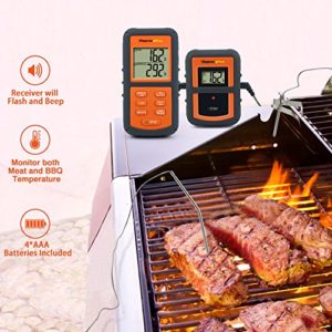 ThermoPro TP08 Barbecue Funk Grillthermometer Set Digitales Bratenthermometer BBQ Thermometer mit 2 Temperaturfühlern für BBQ, Ofen und Grills - 3