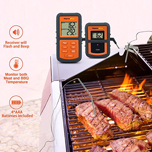 ThermoPro TP08 Barbecue Funk Grillthermometer Set Digitales Bratenthermometer BBQ Thermometer